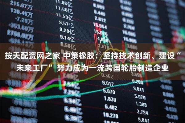 按天配资网之家 中策橡胶：坚持技术创新、建设“未来工厂” 努力成为一流跨国轮胎制造企业