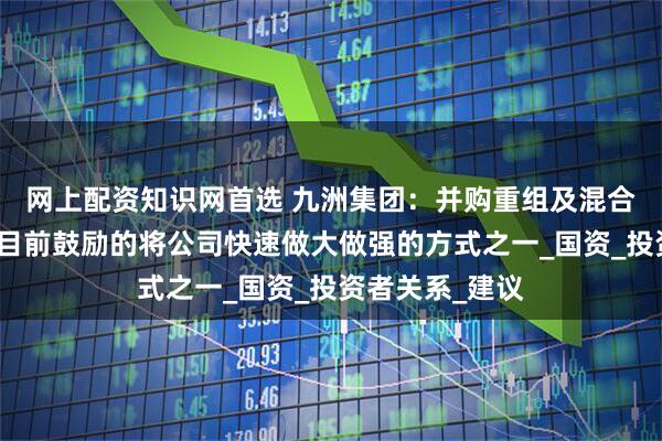 网上配资知识网首选 九洲集团：并购重组及混合所有制公司是目前鼓励的将公司快速做大做强的方式之一_国资_投资者关系_建议